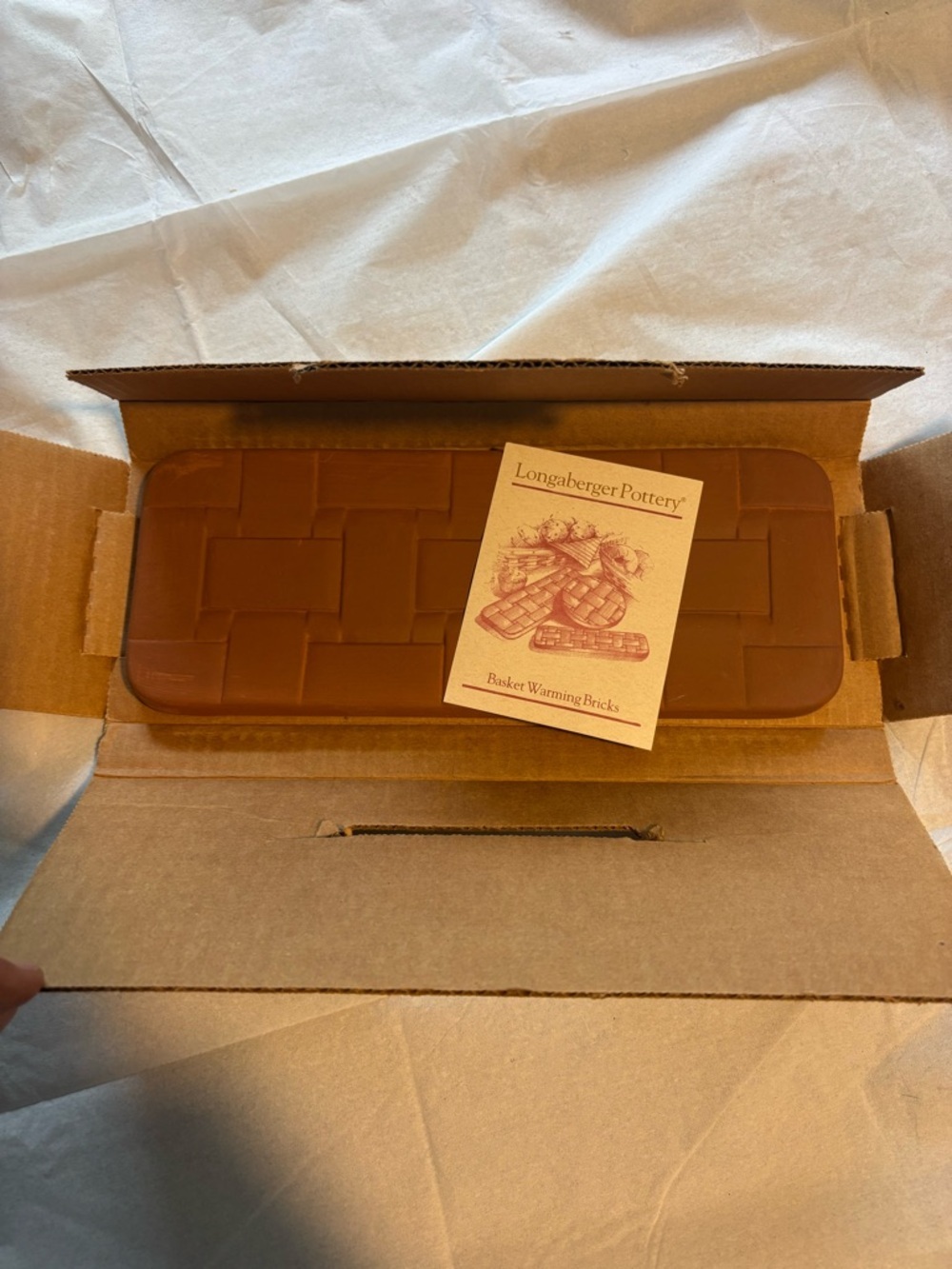 Longaberger Pottery Bread Basket Brick (Item #30074